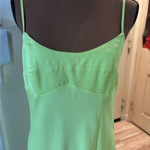 A New Day Lime NWT Green Spaghetti Strap Dress Size Small.